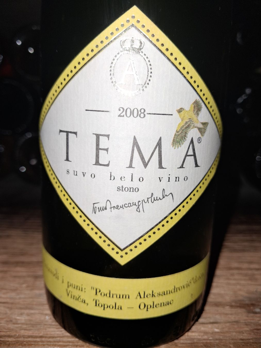 Wein: vin blanc sec serbe Tema 2008 – Neu und originalverpackt aus Le locle von juliensaran