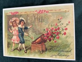 Nostalgische AK neu Glückwunschkarte