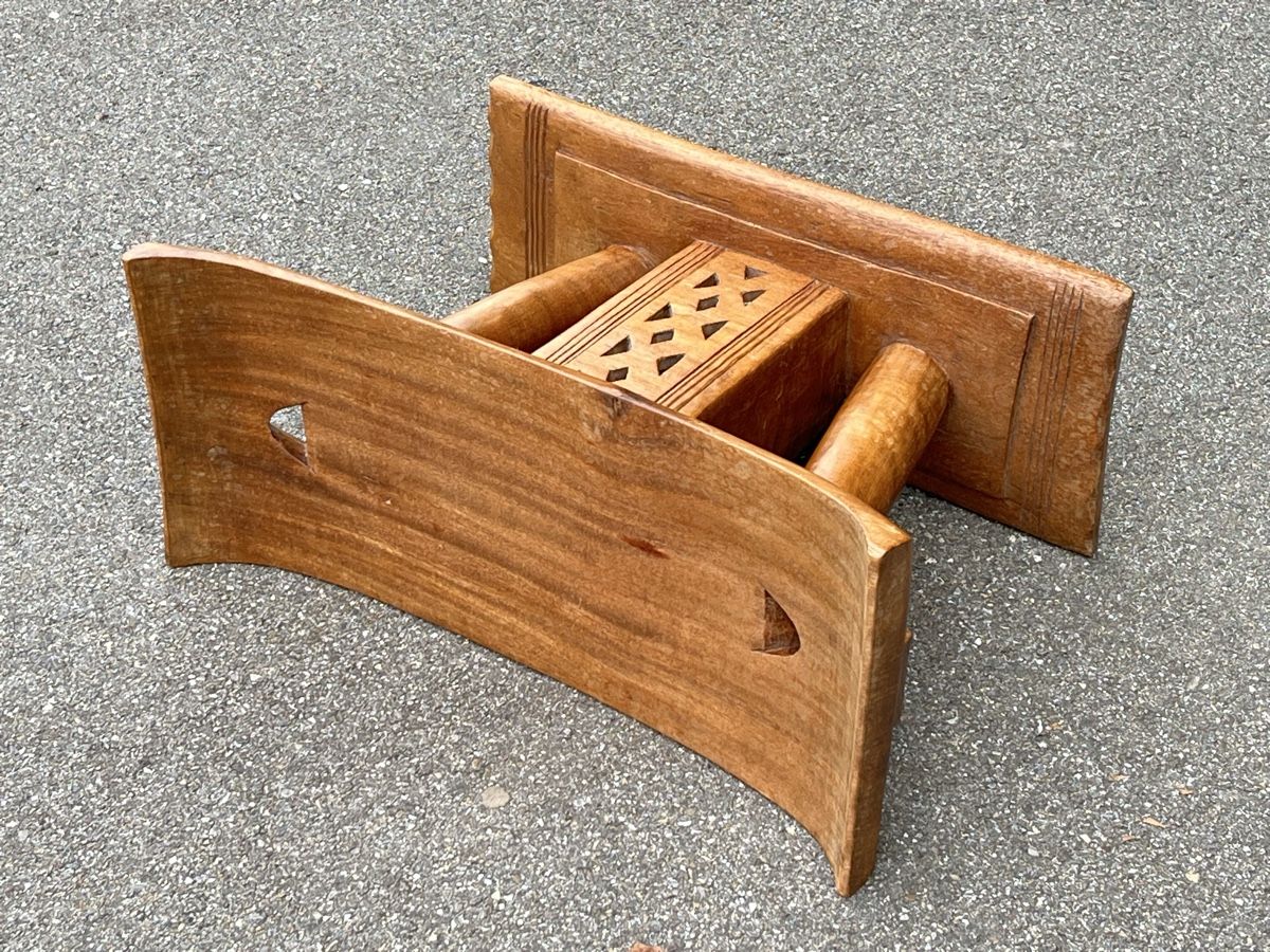 Tabourets: Vintage Ashanti-Hocker aus Ghana – D'occasion à Horgen par Grizzly83 8