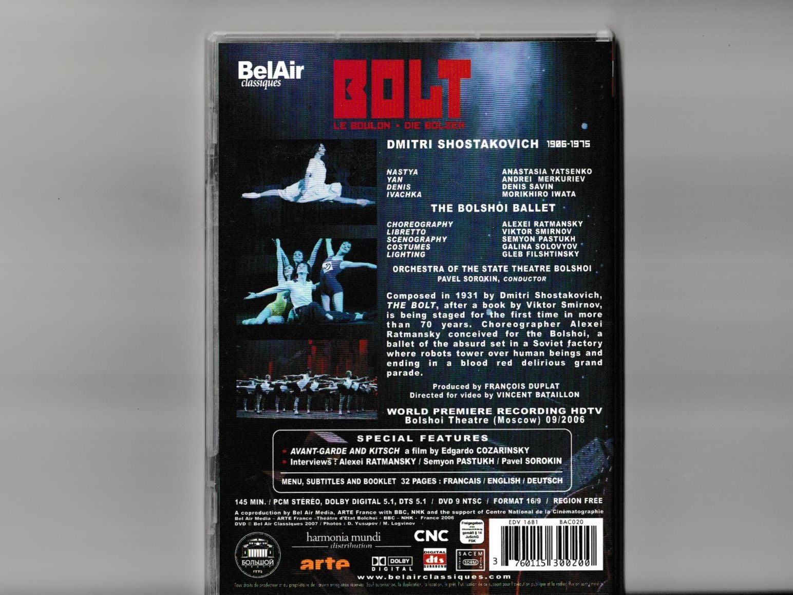 Tutti i DVDs: Shostakovich "Bolt" Ballet – Usato da Chur venduto da zowie72 1