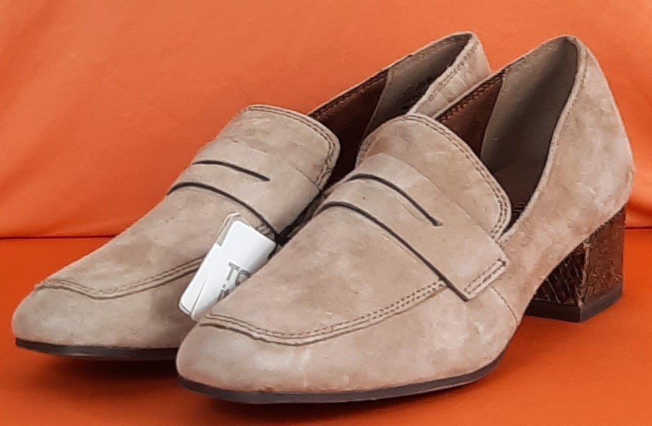 Tamaris Scarpe da donna: TAMARIS Echt Leder Halbschuhe Beige Gr.38 – Nuovo (secondo la descrizione) da Seuzach venduto da VT-Collections2 3