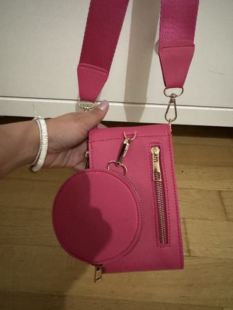 Pink Crossbody Bag for Phone