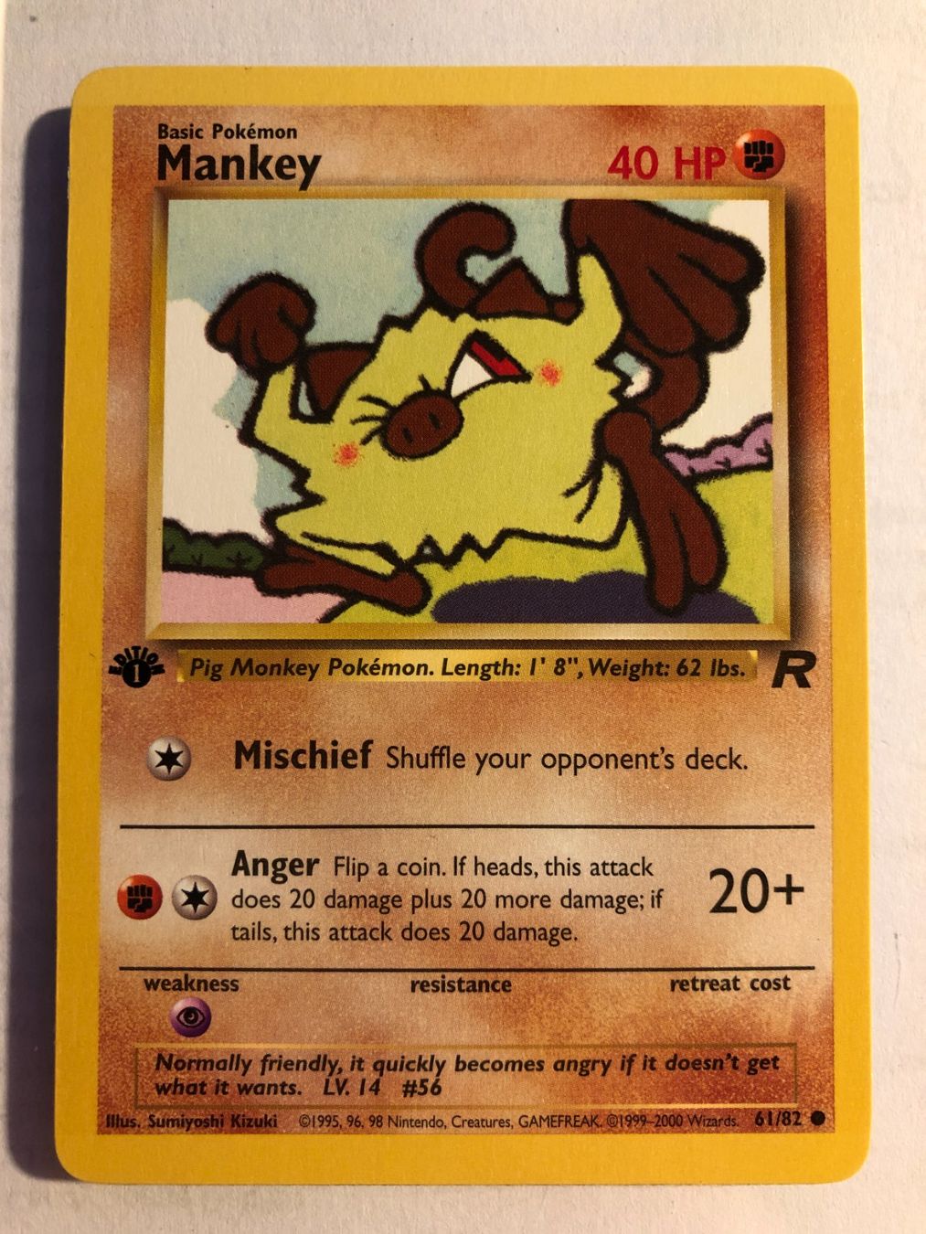 Carte collezionabili: Mankey 1st Team Rocket - MINT - ab 1.- – Usato da Giubiasco venduto da dan_pr8b