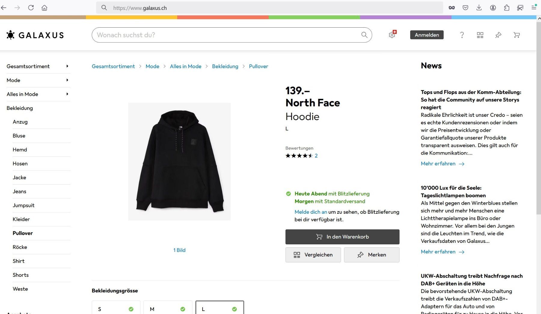 North Face Giacche: S NEU 139Fr The North Face Pullover zu Rucksack Wanderjacke – Nuovo e nell'imballaggio originale da Steffisburg venduto da Erdling0 2