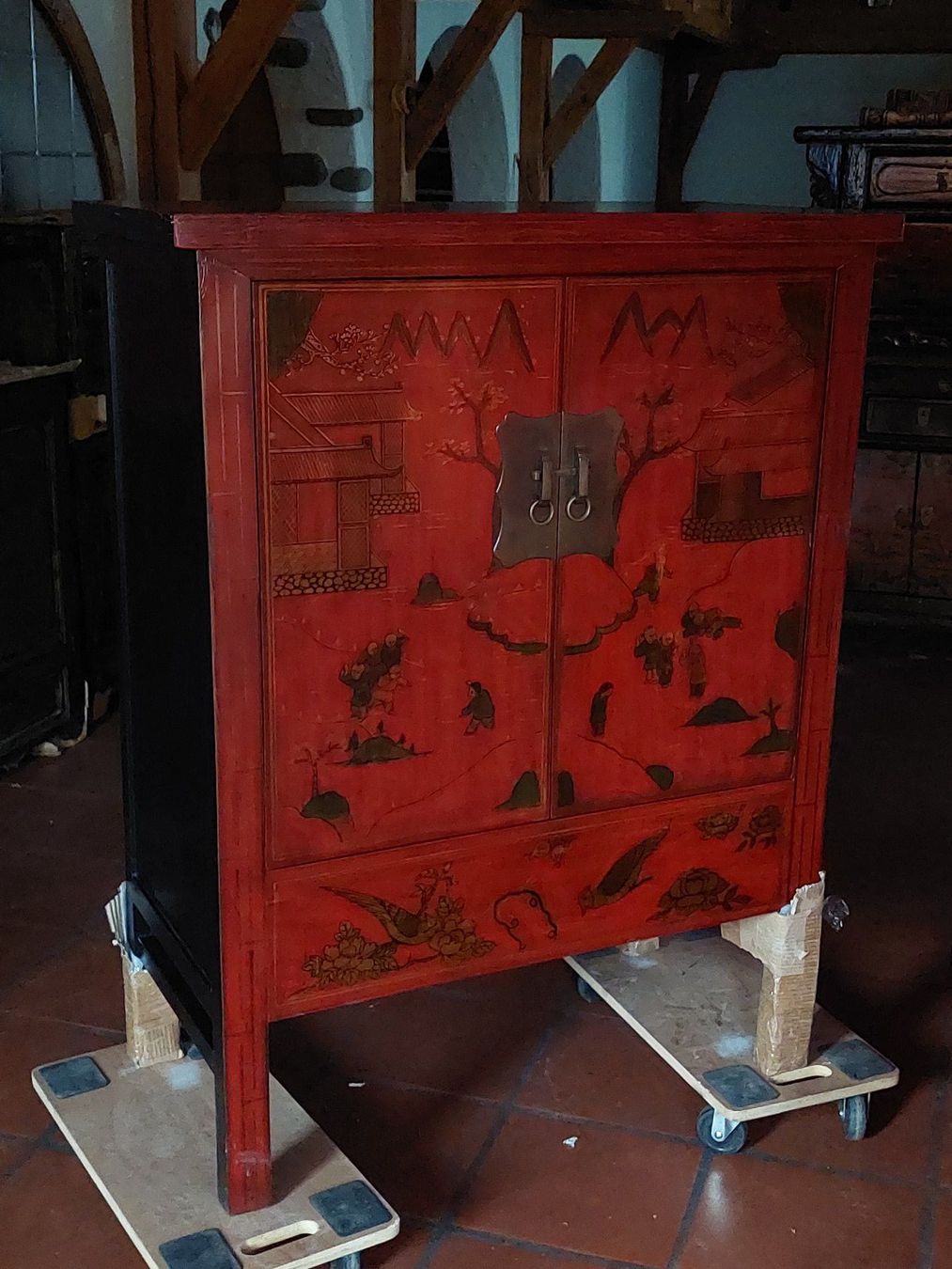 Armadi: Asiatischer Schrank rot – Nuovo (secondo la descrizione) da Cham venduto da mjg1901 7