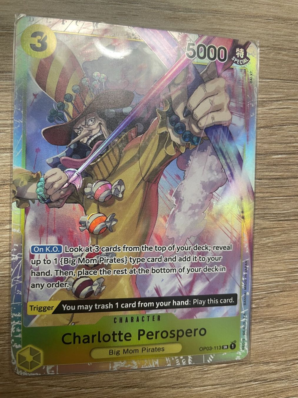 Bandai Sammelbilder & Trading cards: One Piece Charlotte Perospero OP03-113 SR – Neu (gemäss Beschreibung) aus Wetzikon ZH von cyb_7y78