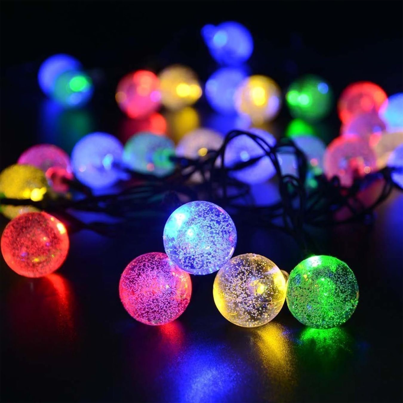 Lichterketten & Leisten: Solar Lichterkette Aussen 17m mit 100 LED bunt – Neu und originalverpackt aus Nuglar von SmartLiving24 6