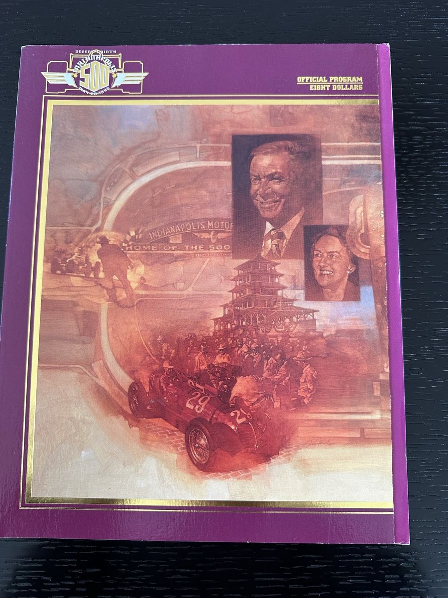 Sammelbilder & Trading cards: Program der 79. Austragung der Indy 500, 1995. – Gebraucht aus Bern von 3636-agb