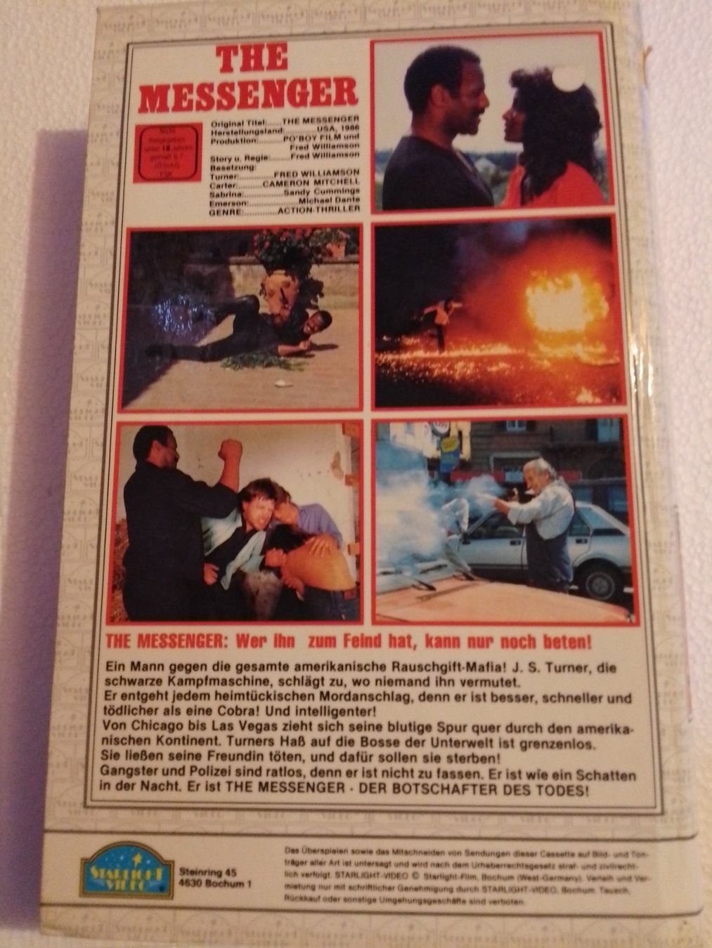 Alle VHS: THE MESSENGER Der Botschafter des Todes VHS Starlight Video – Gebraucht aus Remetschwil von Privatflohmi 3