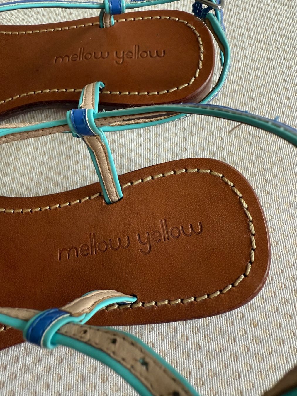 Damenschuhe: Mellow Yellow - sandales plates - 37 - cuir – Neu (gemäss Beschreibung) aus Sion von accroshoes 3