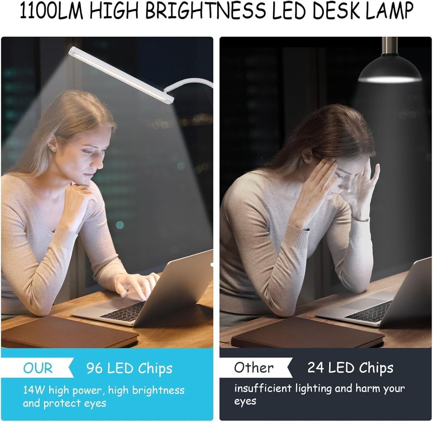 Lampade: LED Schreibtischlampe mit Klemme & Dimmfunktion – Nuovo e nell'imballaggio originale da Nuglar venduto da SaleRitter 3