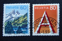 (S322) 1993: 837 + 838 mit ET-Halbmondstempel