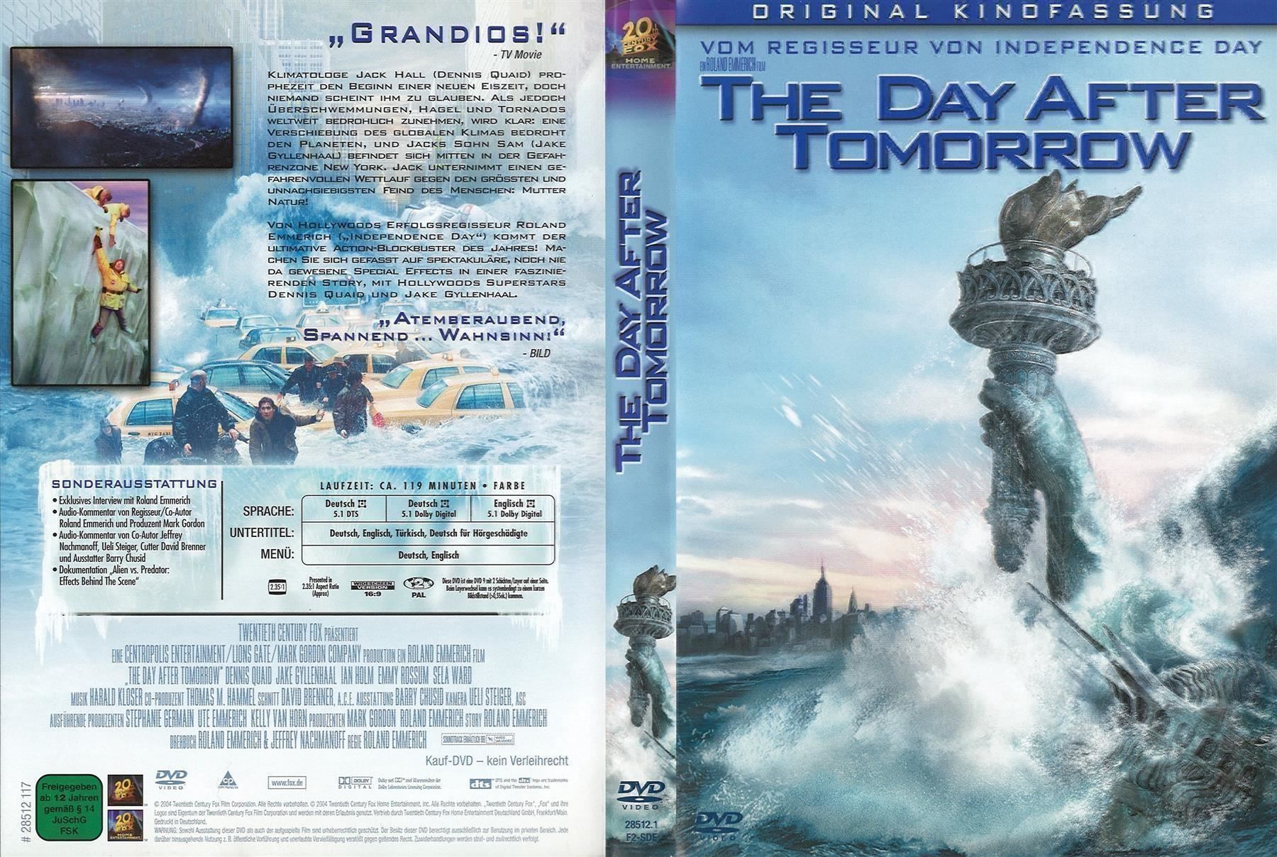 Tutti i DVDs: THE DAY AFTER TOMORROW - DVD – Usato da Basel venduto da verano1000