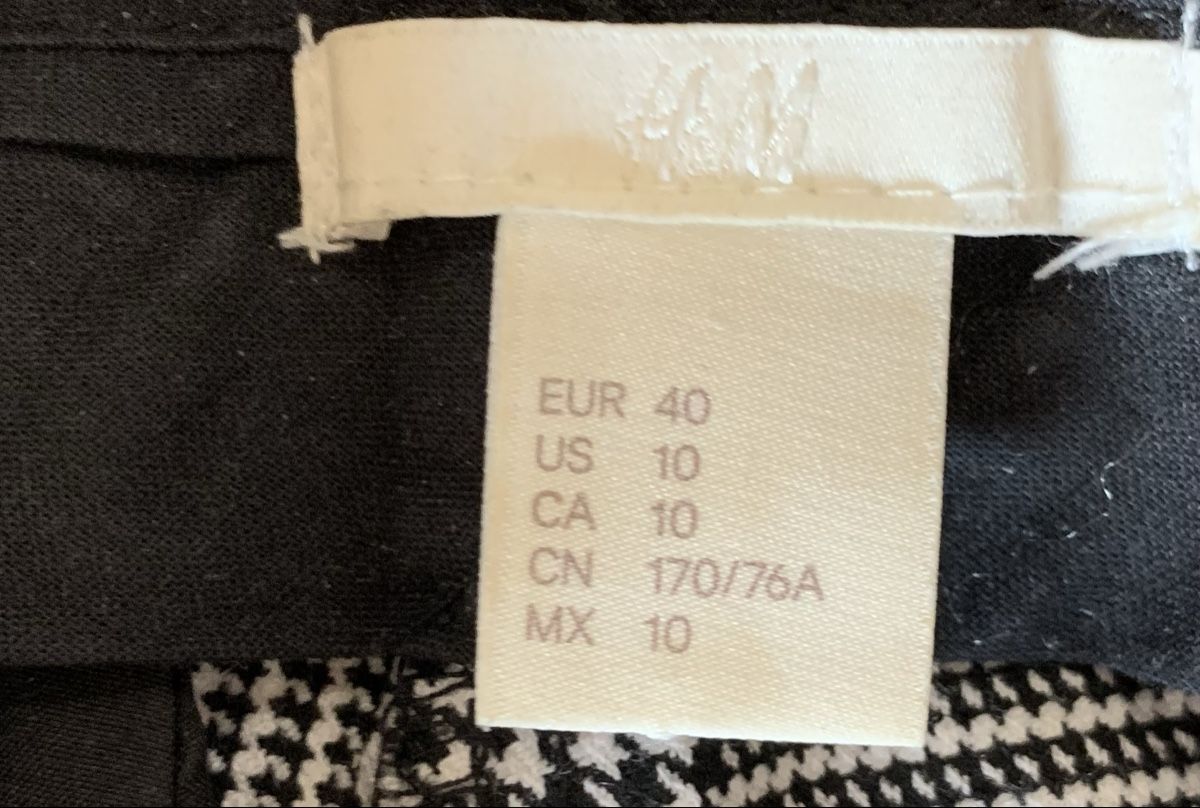 H&M Pantaloni: H&M Trousers, size 40, grey plaid – Usato da Oberwil b. Zug venduto da fis_2wtq 5