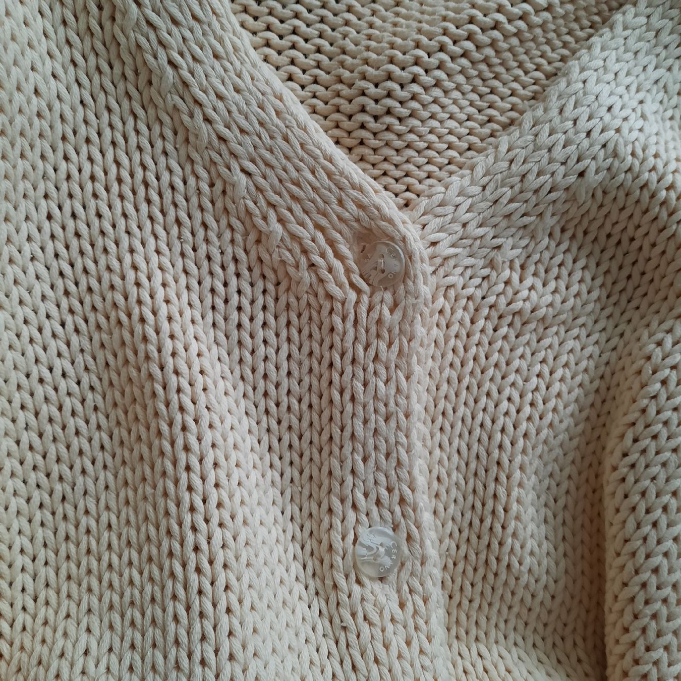 Luisa Cerano Jacken: Strickjacke Luisa Cerano Gr. 36 beige Baumwolle. – Gebraucht aus Hinwil von Wuschi40 7