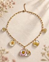 Collier fleurs de Suisse