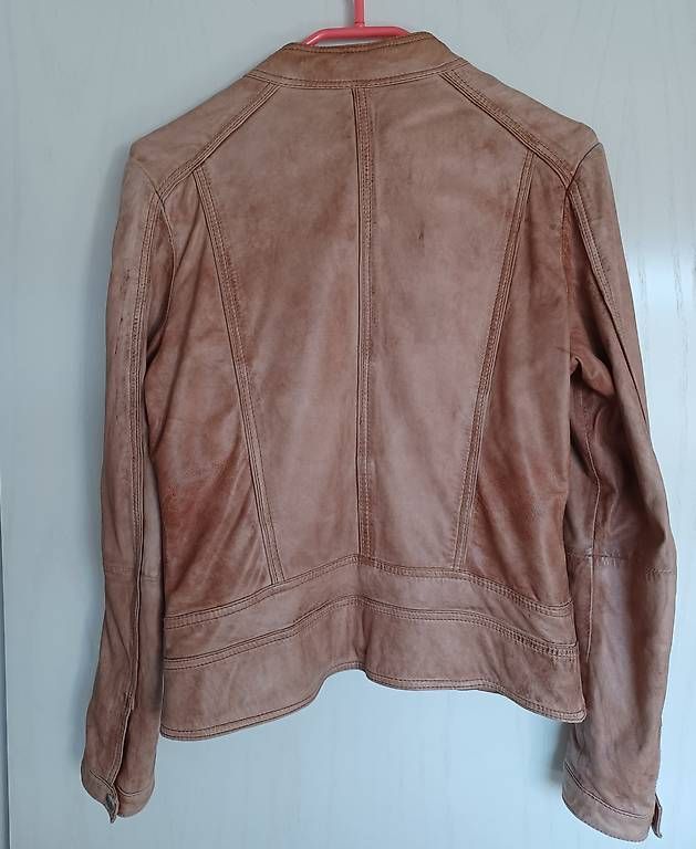 Giacche: Lederjacke im Blouson-Stil, Gr. 38, nature – Usato da Gunzgen venduto da Isicroft 2