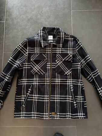 Zara Overshirt / Hemdjacke kariert schwarz/weiss, Relaxed Fi