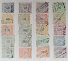 SWITZERLAND: Lot des timbres ferroviaires, O