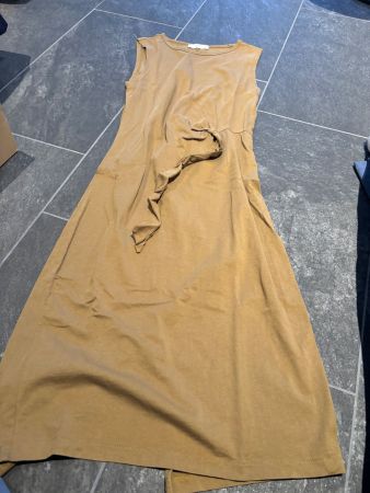 Damen Kleid MNG - grün mit stylischer Schnürung - Gr. S