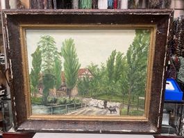 HUILE SUR TOILE ANCIENNE SIGNÉE MARTIN