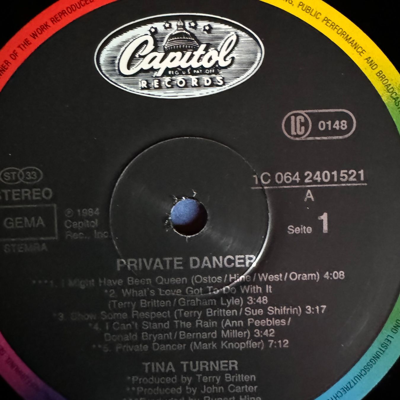 Schallplatten: Vinyl Tina Turner - Private Dancer – Gebraucht aus Merligen von  3