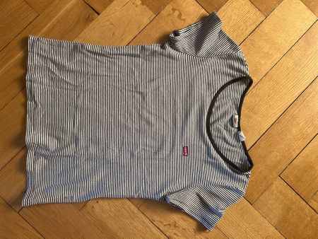 T-Shirt gestreift dunkelblau weiss Grösse M Levi's