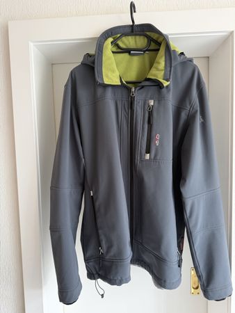 Herren CMP Softshelljacke grau mit Kapuze guter Zustand