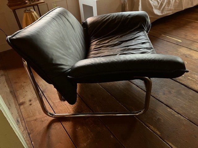Ikea Poltrone: Bauhaus Ledersessel, Designer Johan Bertil Häggström – Usato da Linden venduto da nitsirc 2
