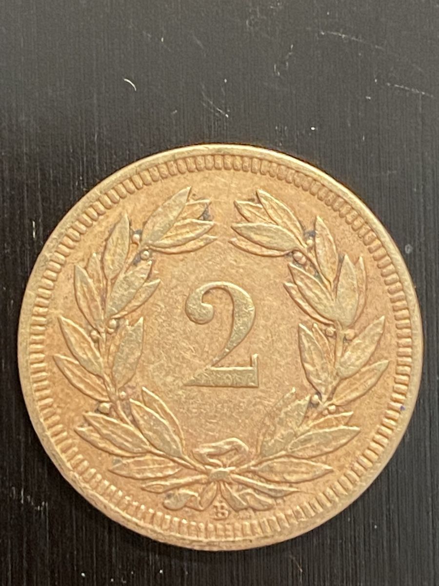 Toutes les monnaies: CH, 2 cts 1893 Cuivre – D'occasion à Corsier-sur-Vevey par Ginoarturo