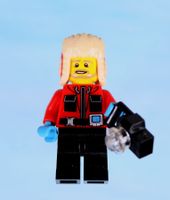 Lego Minifigur Photographer Biologist & Husky