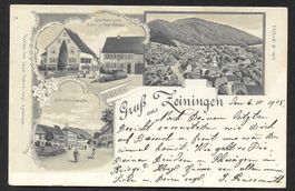 Zeiningen grüne Lithografie 3 Bilder