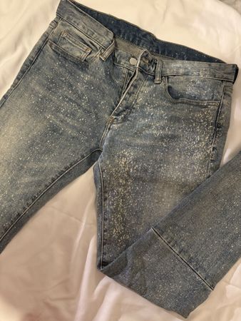 Jeans chiaro uomo Taglia 31 con “macchie di vernice”