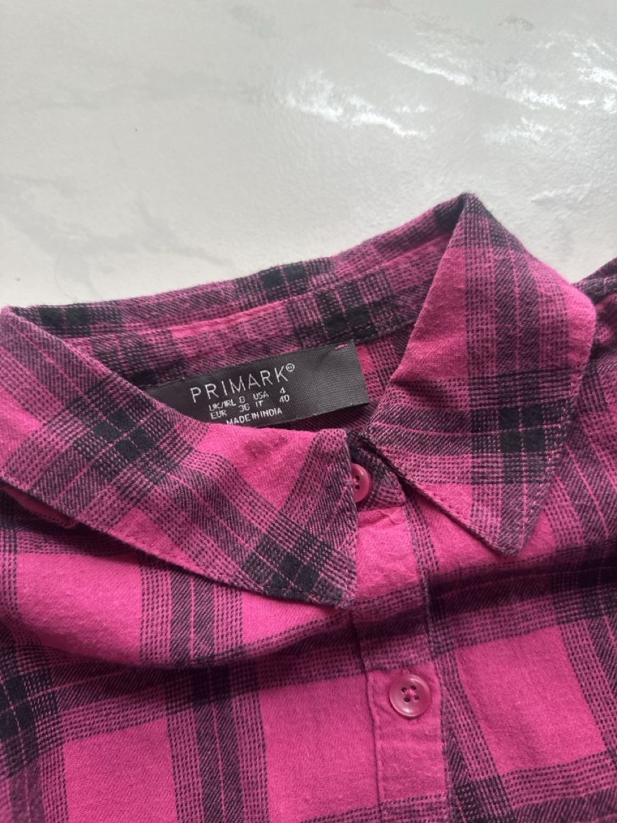 Camicette: Primark Flanell Hemd schwarz pink Gr. S – Usato da Wileroltigen venduto da torro11 1