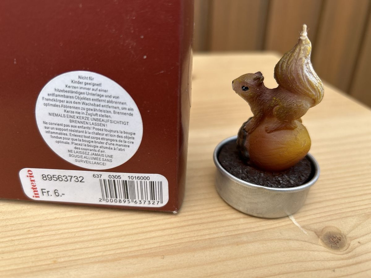 Candele: Tischkerzen Eichhörnchen – Usato da Schindellegi venduto da Stiche55 3