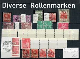 Lot. Diverse Rollenmarken auch mit Anfang und Endstück