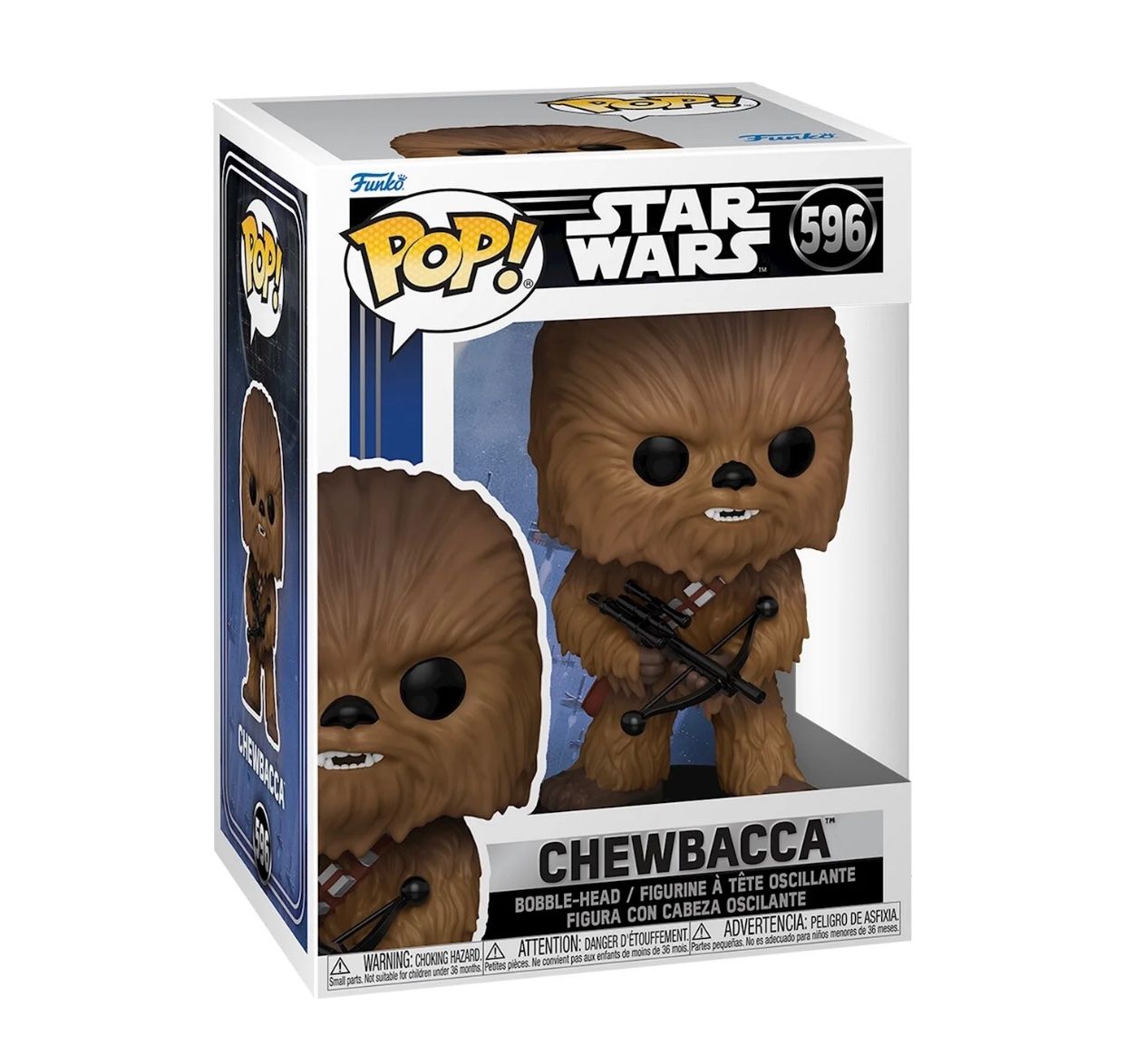 Funko Statuette: Funko POP Star Wars SWNC - Chewbacca Bobble Head #596 – Nuovo e nell'imballaggio originale da Oensingen venduto da CSCollectors 6