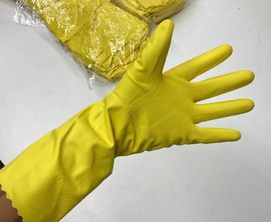 Guanti & manicotti: 36 Paar Gummi-Haushaltshandschuhe Gr.M – Nuovo e nell'imballaggio originale da Uerkheim venduto da Kaufoption 2