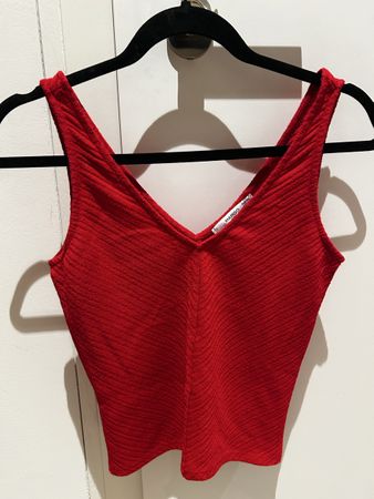 Mango Sommer Top, Rot, Grösse XS - Ideal für den Sommer!♥️