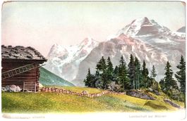 Landschaft bei MÜRREN (im Sommer) ca. 1905 (BE)