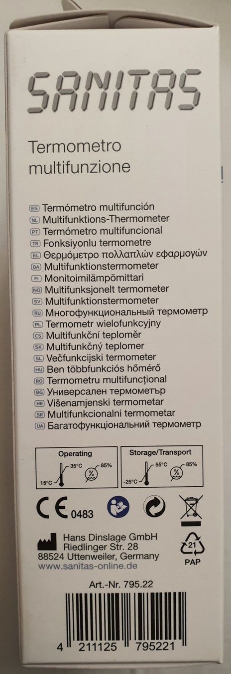 Sonstiges für Haushalt & Wohnen: Sanitas Multifunktions-Thermometer SFT-65 – Neu und originalverpackt aus Jona von VivianPatrick 3