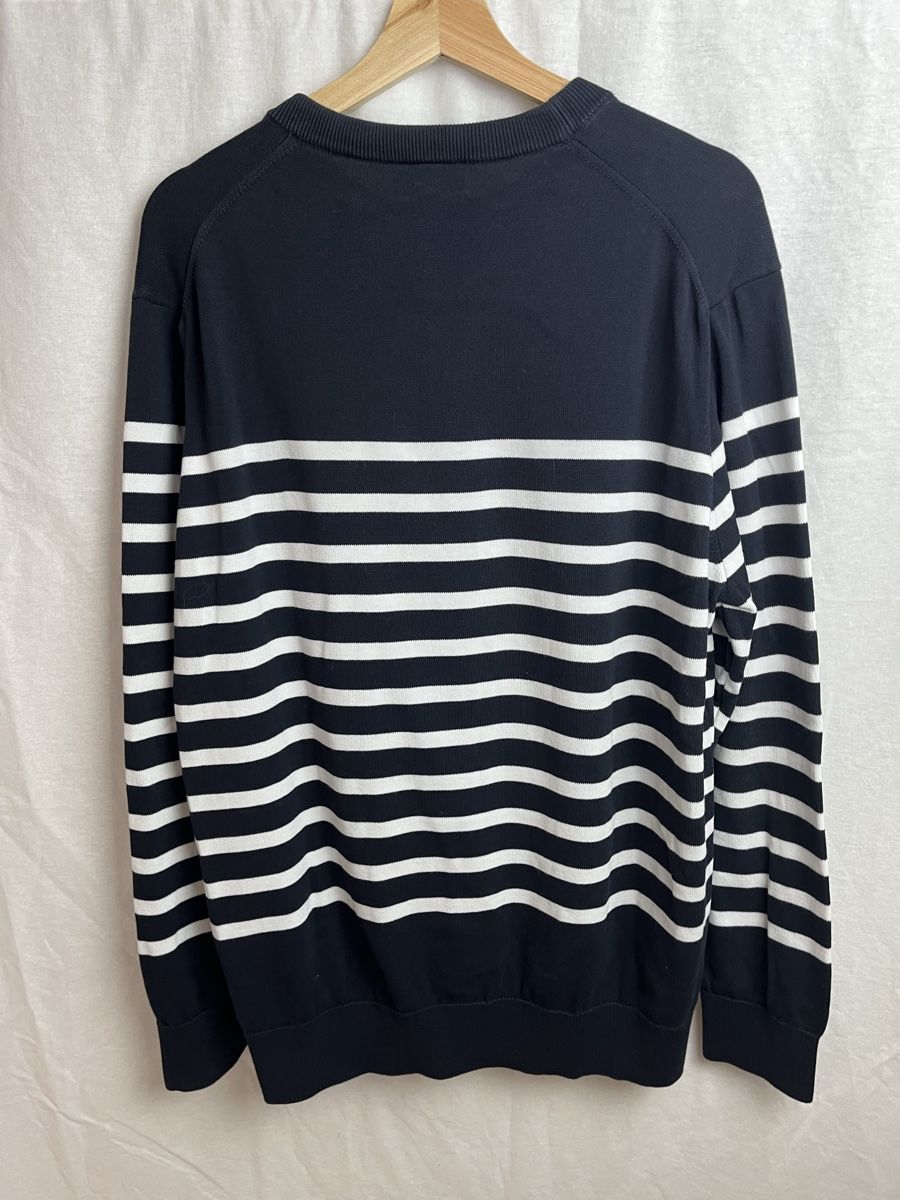Lacoste Pulls & Sweat-shirts: Pull Lacoste rayé bleu blanc  – Neuf (Voir description) à Les Avanchets par lunedeneige.shop 3