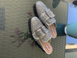 Glitzernde Bally Mules Grösse 36 Sommerfestlich!