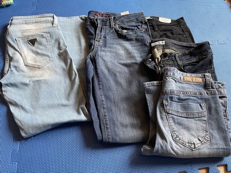 4x Jeanshosen Gr.38 Tommy Hilfiger, 2xTom Tailor, Guess