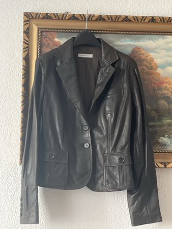  RENE LEZARD,Echtleder Blazer Braun,Gr38,Top für den Herbst!