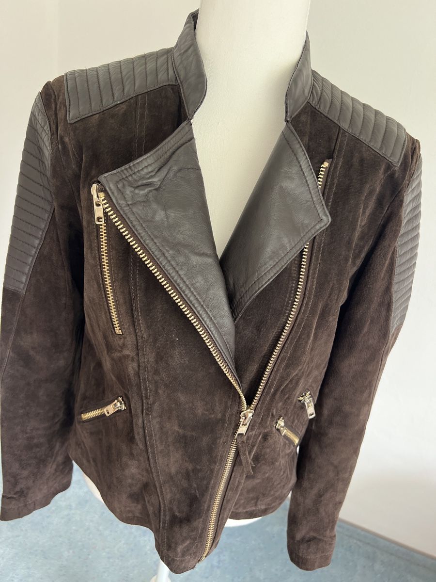 Mango Giacche: Mango Wildlederjacke, Grösse M, Leder, Herbst Must-Have! – Nuovo (secondo la descrizione) da Oberuzwil venduto da DanaB01 1