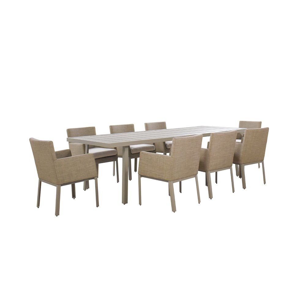 Set di tavolo e panche: Gartenmöbel-Set inkl. Abdeckung CATANA - Beige – Nuovo e nell'imballaggio originale da Wallenwil venduto da toesstal-vertrieb 2
