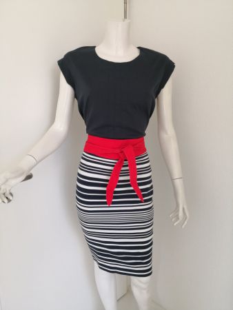 🤩PAUL & SHARK YACHTING KLEID DUNKELBLAU GESTREIFT NEUWERTIG
