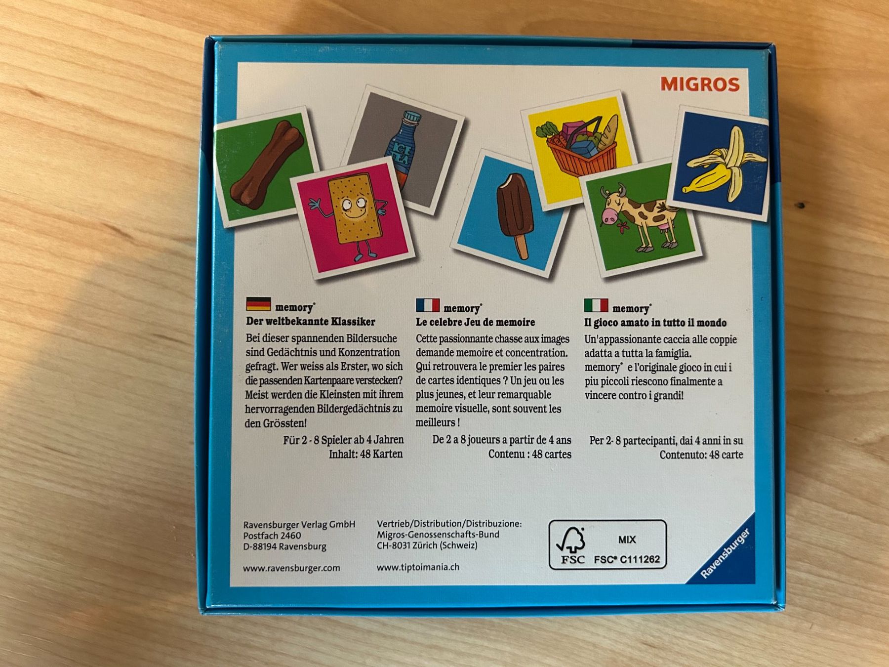 Migros Giochi: Memory Migros – Usato da Montagny-Yverdon venduto da Sokar84 1