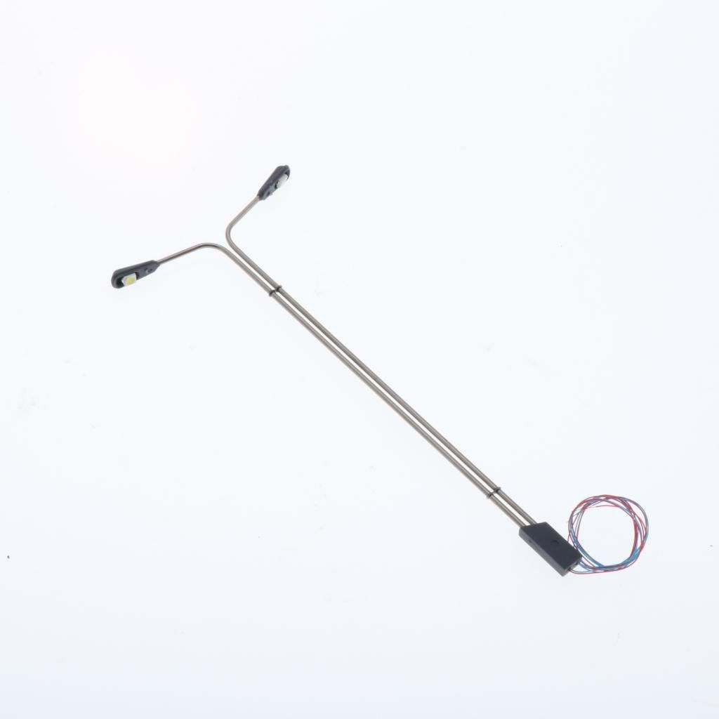 Modellini di ferrovie: 5 Stk. Double LED Strasse Lichter 14cm. Peitschenleuchte – Nuovo e nell'imballaggio originale da Uerkheim venduto da Kaufoption 1